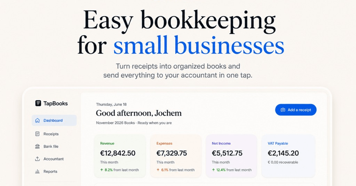After years of fighting with Excel, I finally built our own bookkeeping tool